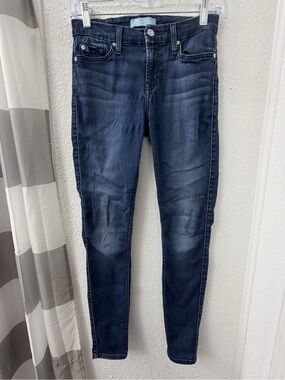 7 For All Mankind b(air) Denim "The Skinny" Jeans - Dark Wash - Size 25